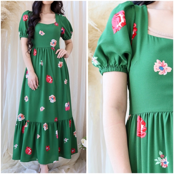 SUGARLIPS As You Are Lynette Floral Sweetheart Maxi Dress - Picture 7 of 13